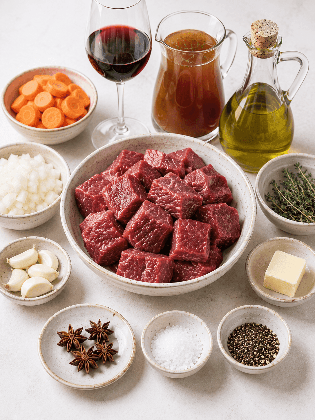 Говядина, тушёная с морковью и анисом