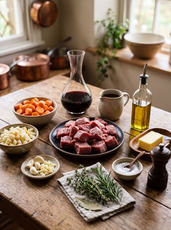 Телятина с травами и овощами